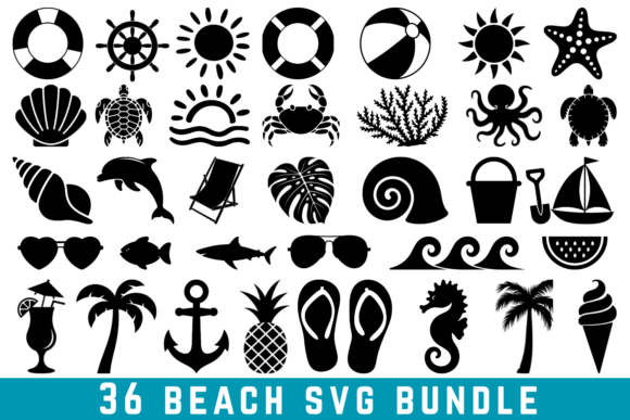 36 Beach Svg Bundle Svg Cut File