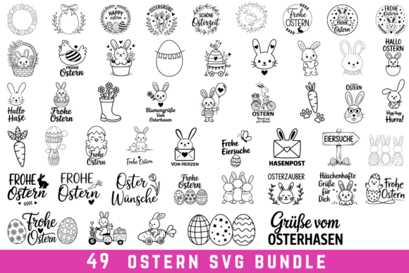 49 Ostern Svg Bundle Graphics for Crafts