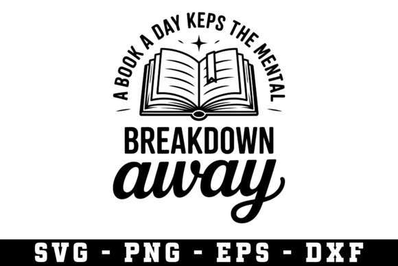 A Books a Day Keps the Mental Svg