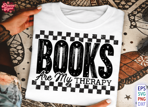 Books Are My Therapy SVG