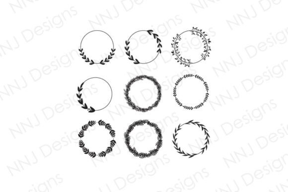 Circle Leaf Frame SVG: A Graphic Asset for Natural Branding