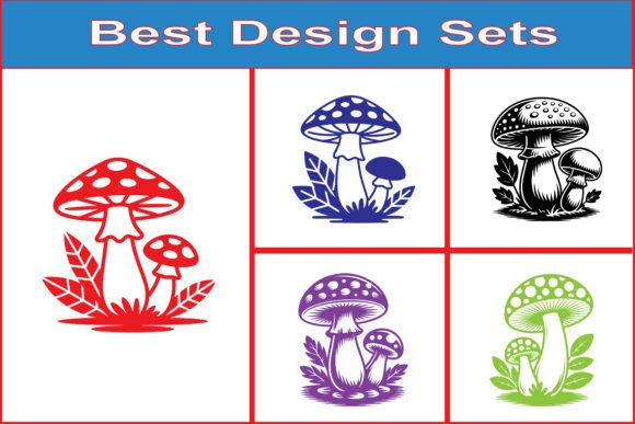 Forest Mushroom Vector Graphic Bundle for Crafts and Graphics