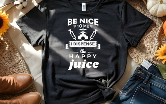 Happy Juice Nursing T-Shirt Design