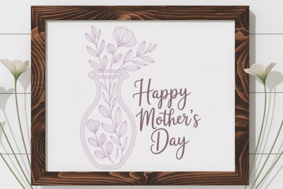 Happy Mother’s Day Floral SVG for Graphics and Crafts