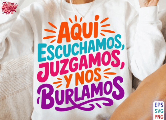 Spanish Sarcastic Sayings PNG for T-Shirt Designs and Graphics
