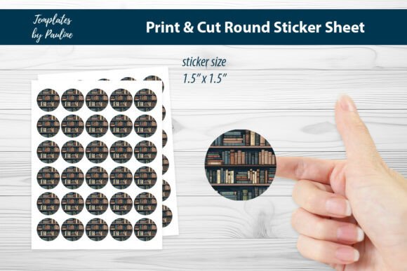 Teacher Round Sticker Sheet, Digital: A Graphic Asset for Modern Publishers