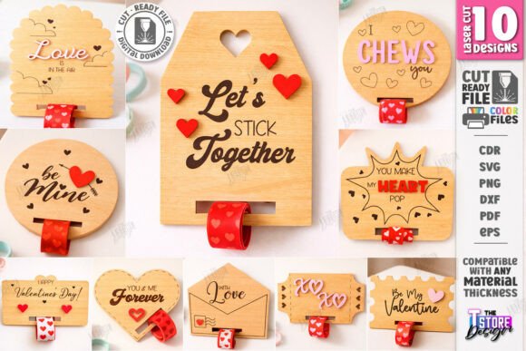 Valentine’s Day Bracelet Cards Bundle